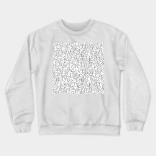 Call Me By Your Name Elios Shirt Faces in Faded Outlines on White CMBYN Crewneck Sweatshirt